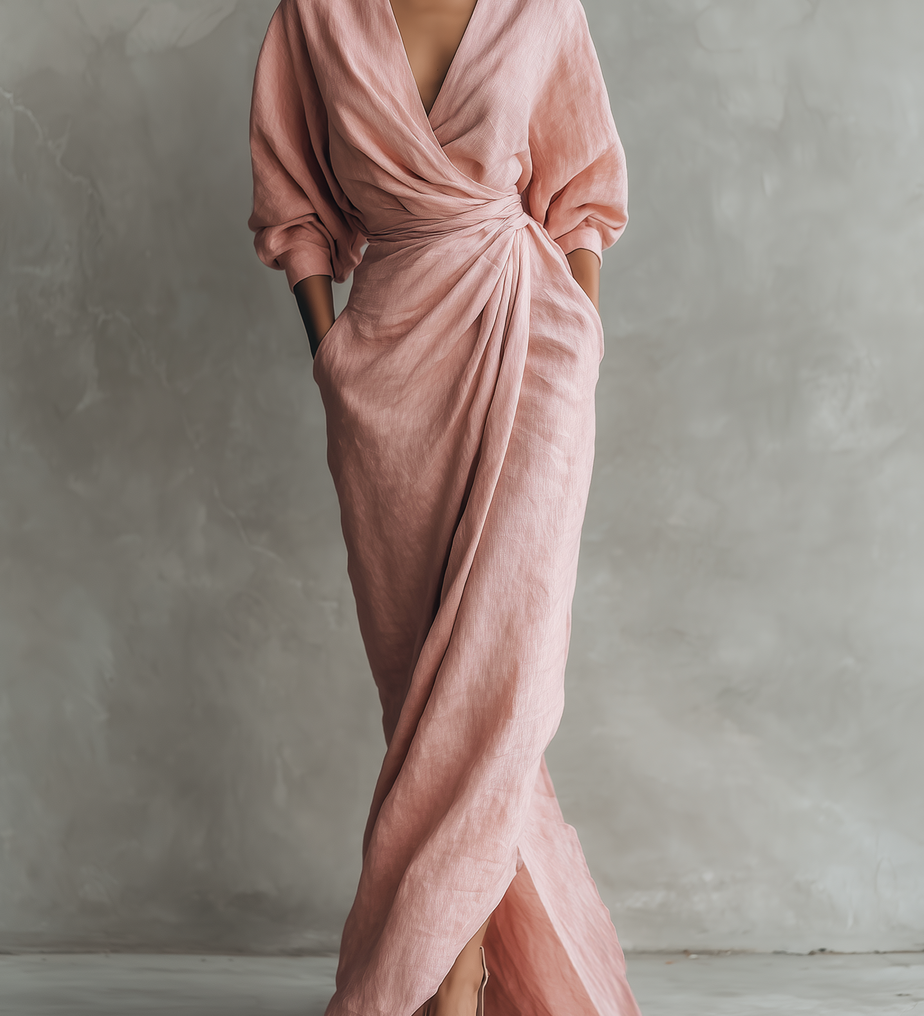 Karen™ | Elegantní maxi šaty s výstřihem do V
