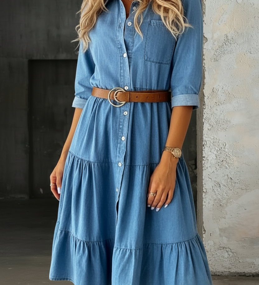 Barbora | Ležérně elegantní džínové šaty