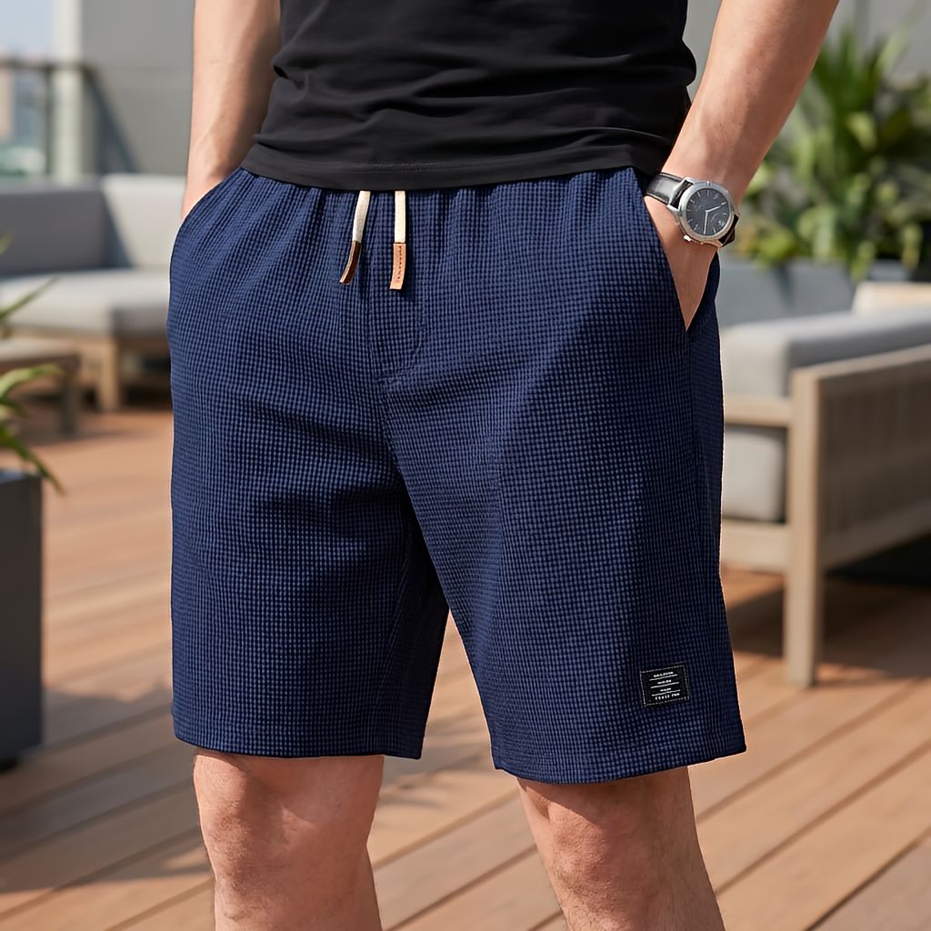 Varel | Pantaloni corti da uomo estivi comodi con vita elastica | 1+1 in omaggio