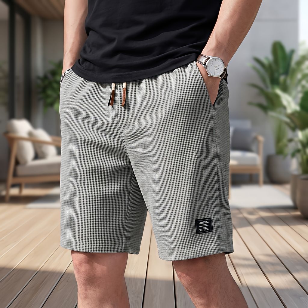Varel | Pantaloni corti da uomo estivi comodi con vita elastica | 1+1 in omaggio