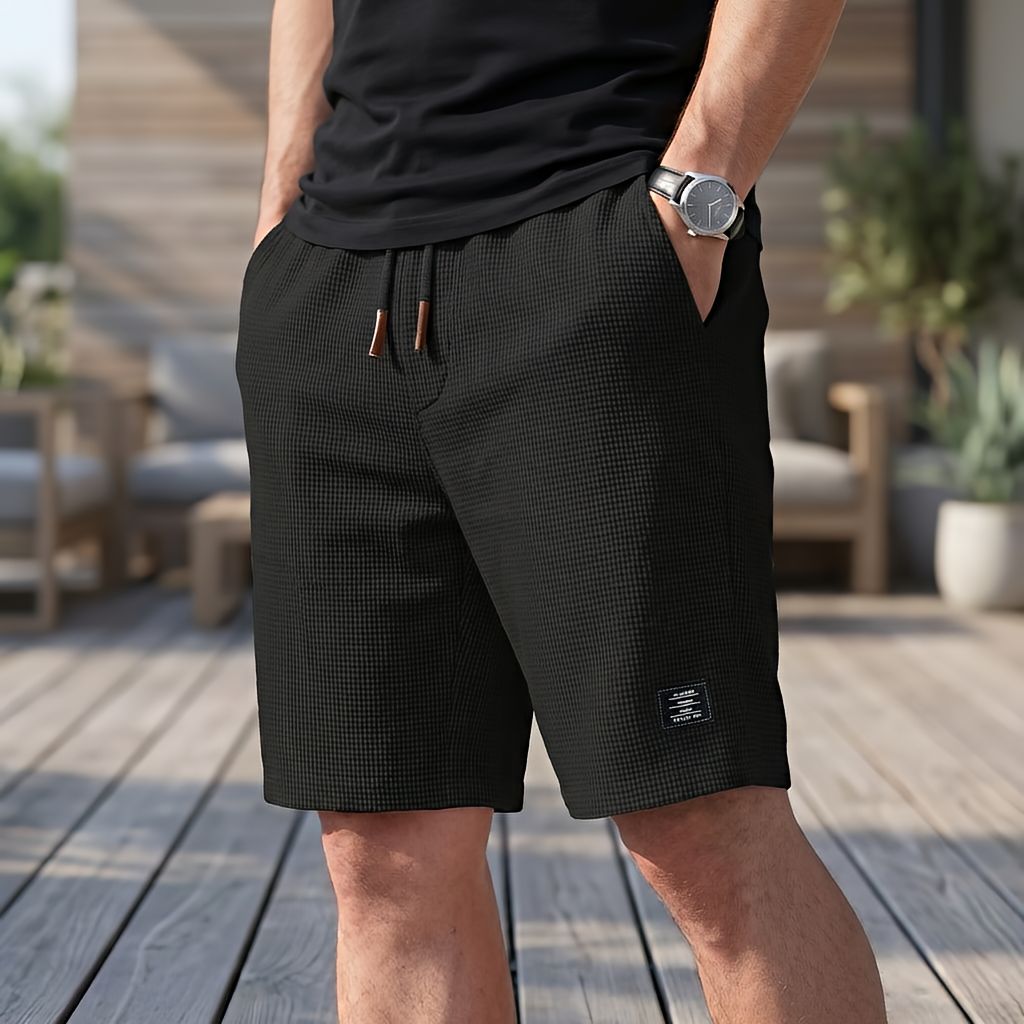 Varel | Pantaloni corti da uomo estivi comodi con vita elastica | 1+1 in omaggio