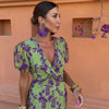 Zelena/Tmave fialova