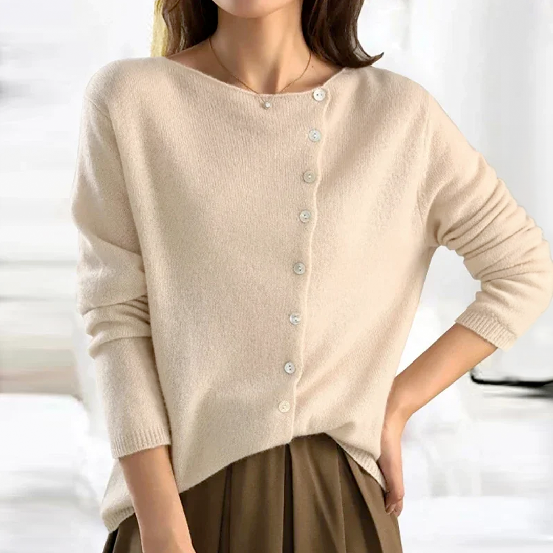 Varel | Cardigan classico in maglia bottonata