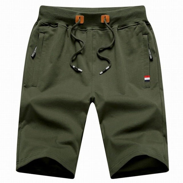 Varel | Pantaloni corti in cotone con tasche con cerniera