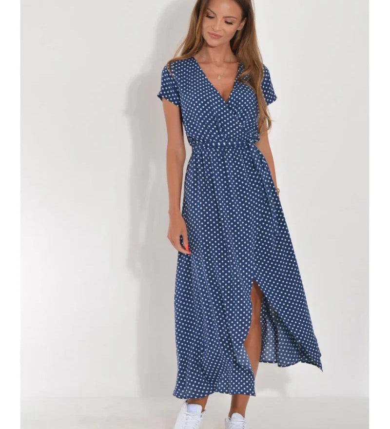 Varel | Abito elegante con scollatura a V e vestibilità modellante