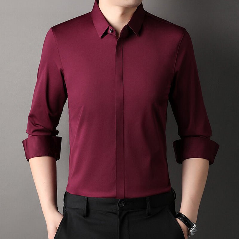 Varel | Camicia elasticizzata antipiega da uomo