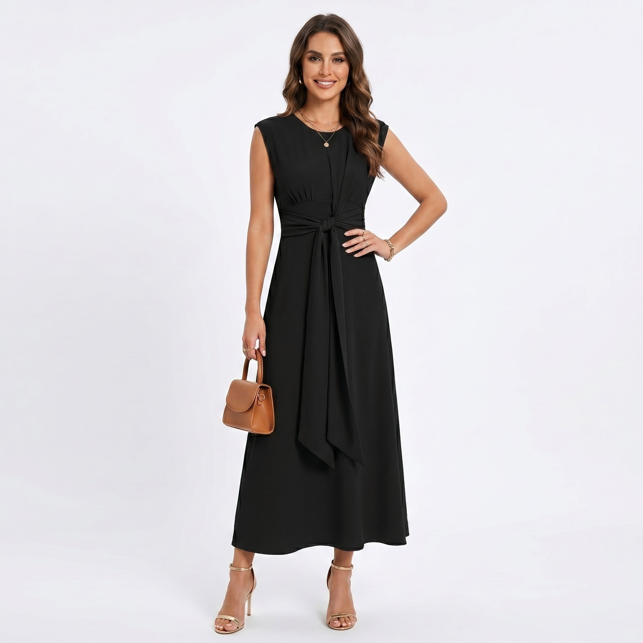 Blanka™ | Maxi elegantní šaty bez rukávů