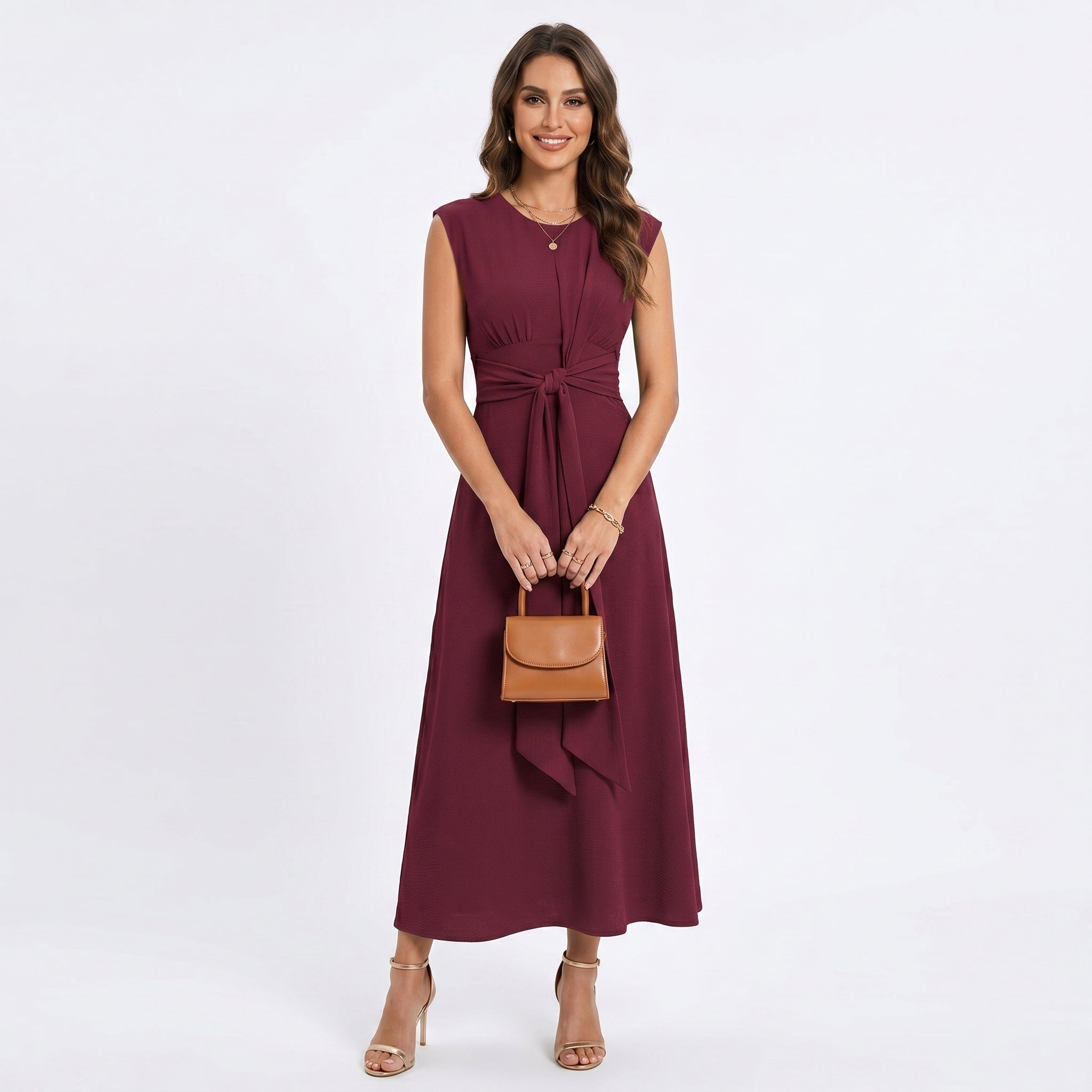 Blanka™ | Maxi elegantní šaty bez rukávů